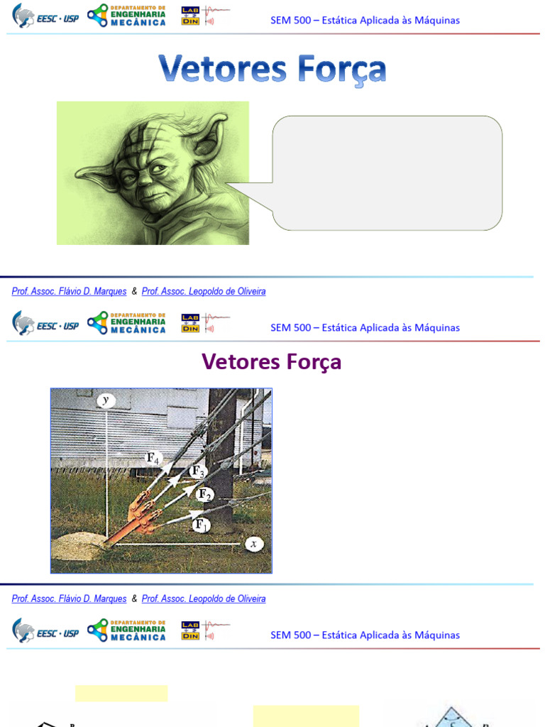 Vetores Força e Operações Vetoriais | PDF | Vetor euclidiano | Espaço ...