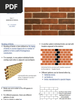 Brick Bond Patterns and Measurements | PDF | Building Materials | Masonry