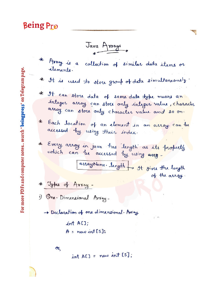 Java Array and Methods | PDF