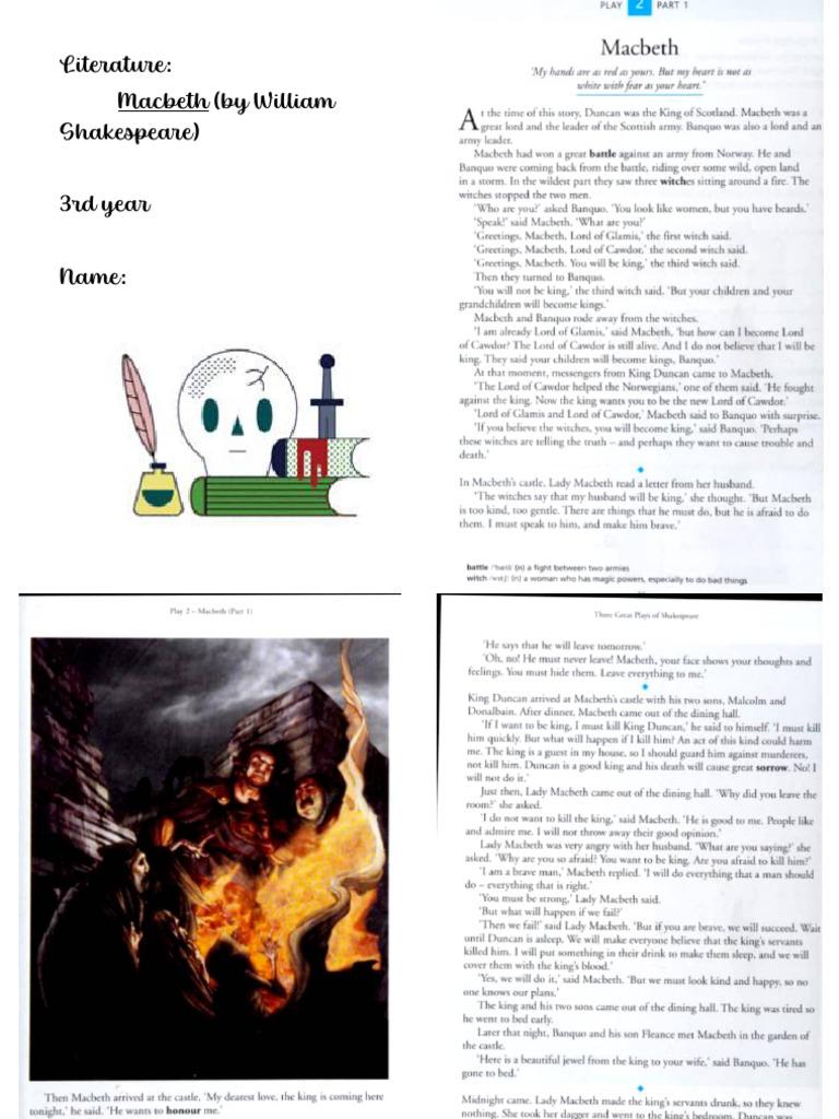 Macbeth 3rd Year Lit 2023 | PDF
