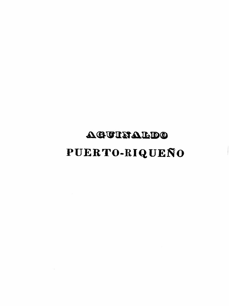 Aguinaldo Puertorriqueño | PDF