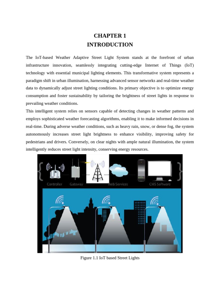 IoT Weather Adaptive Street Light System | PDF | Light Emitting Diode ...