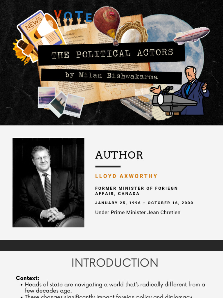 The Political Actors by Milan Bishwakarma | PDF | Diplomacy | Foreign ...