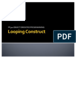 Looping Construct