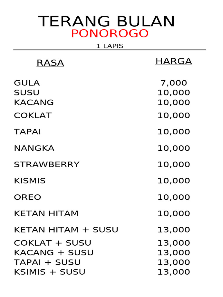 Terang Bulan Ponorogo | PDF