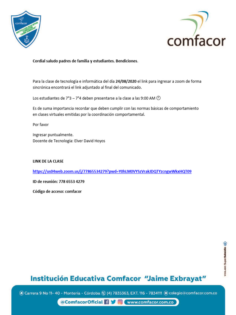 Clase de Tecnologia Grado 73 74 | PDF