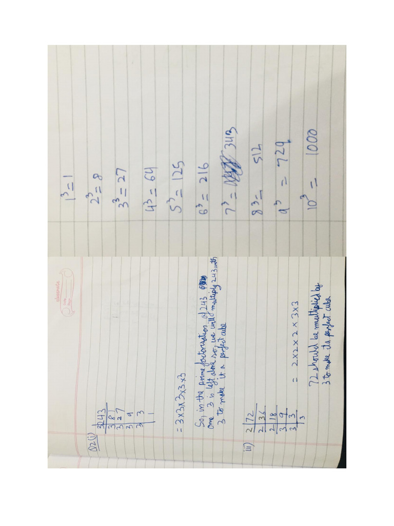 Cubes and Cube Roots | PDF