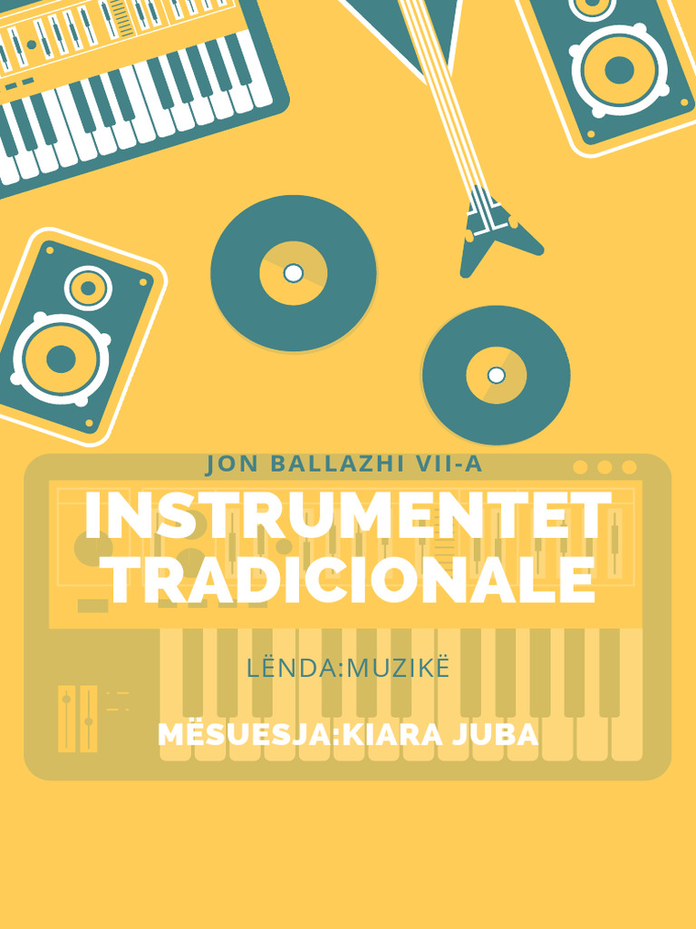 Yellow With Instrument Music Tutor Flyer | PDF