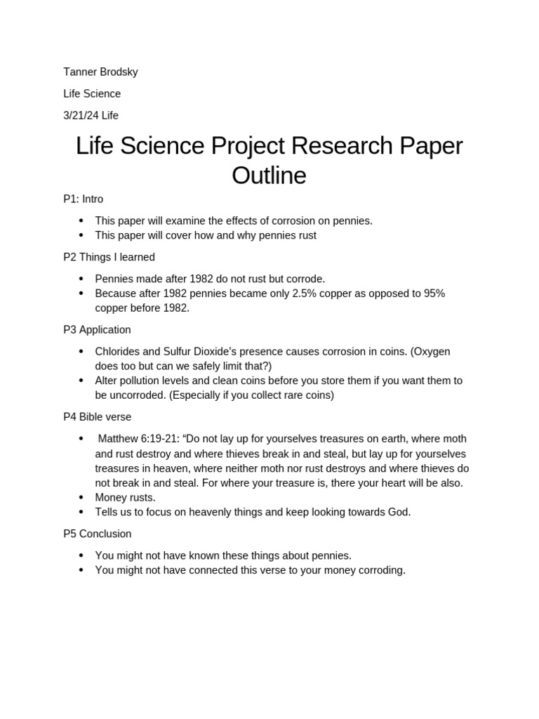 Research Paper Outline | PDF