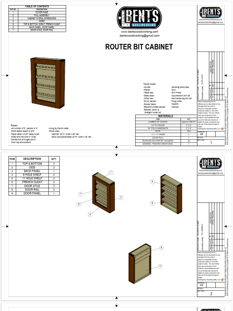 Router Cabinet | PDF | Industrial Processes | Crafts