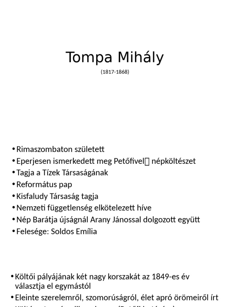 Tompa Mihály | PDF