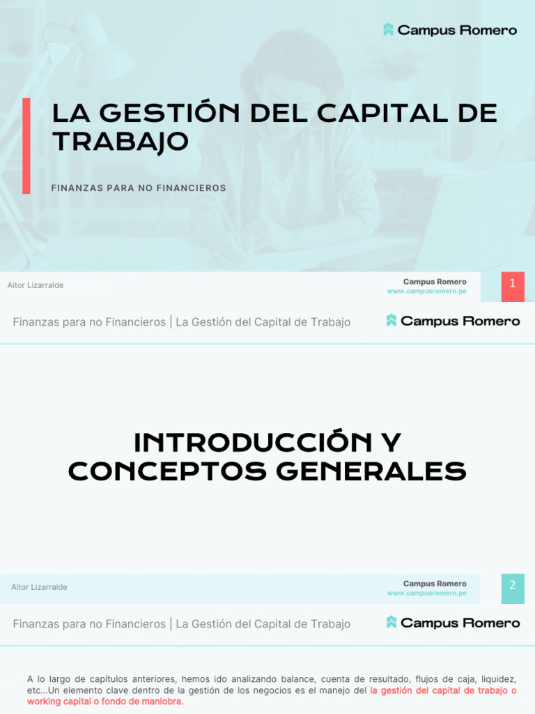 Gestión Efectiva del Capital de Trabajo | PDF | Capital de trabajo