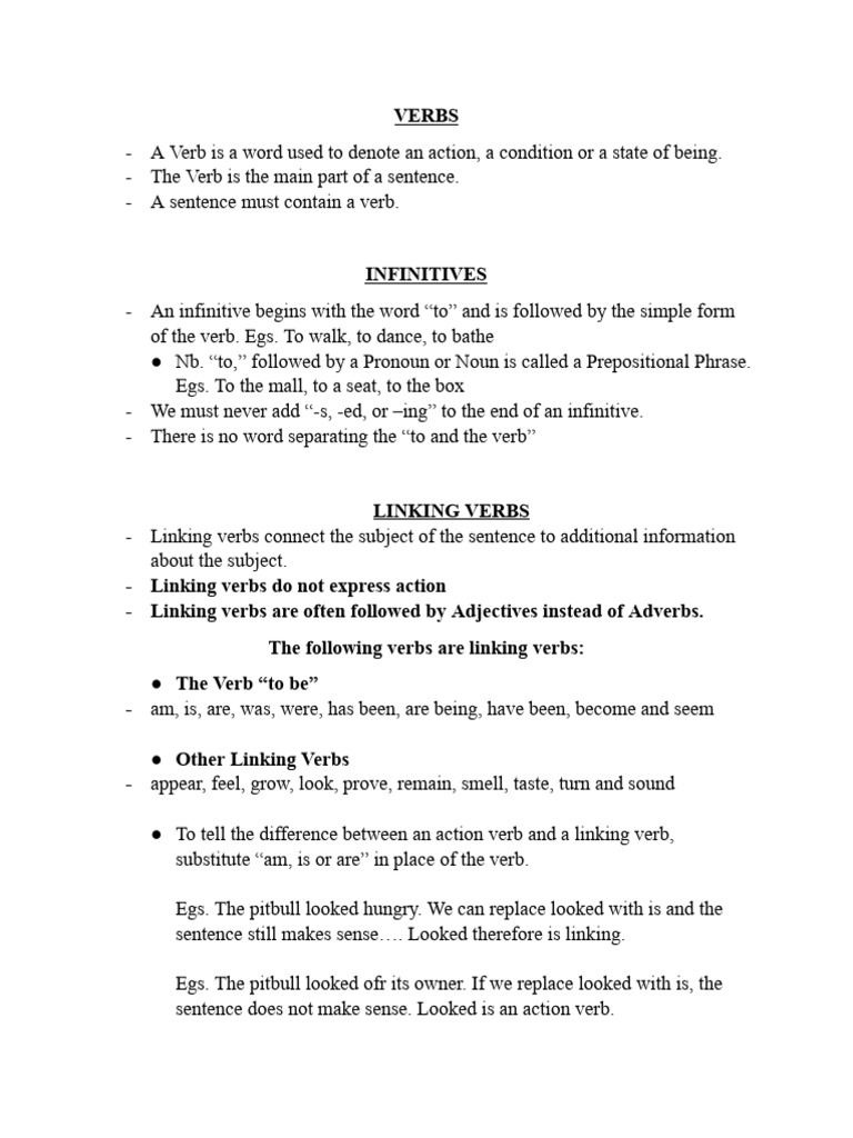 Verbs | PDF