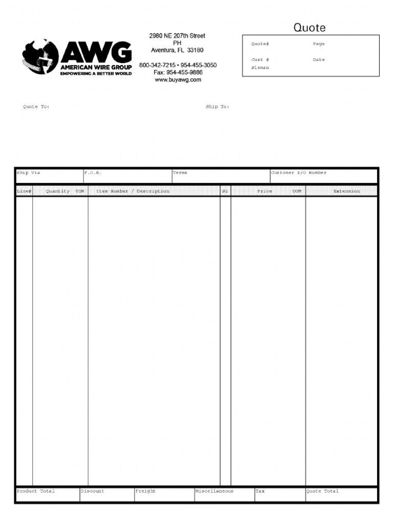 Electric Supply Quote Valid Until 11/30 | PDF