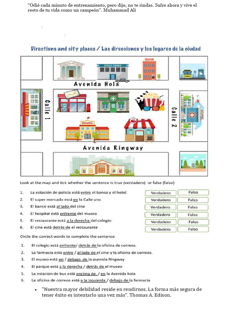 Direcciones y Lugares | PDF