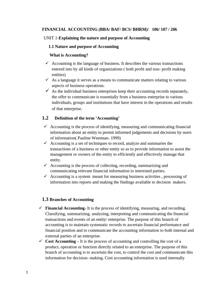 Financial Acconting Units 1-12 | PDF | Debits And Credits | Balance Sheet