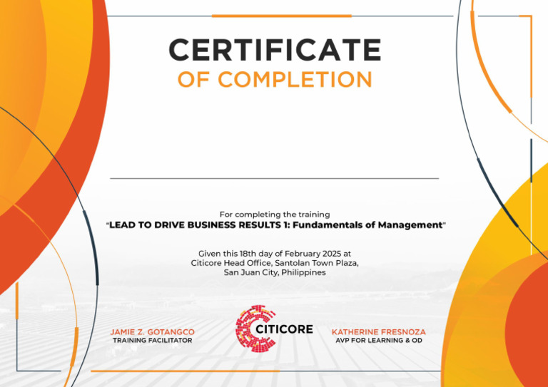 Certificate LDBR | PDF