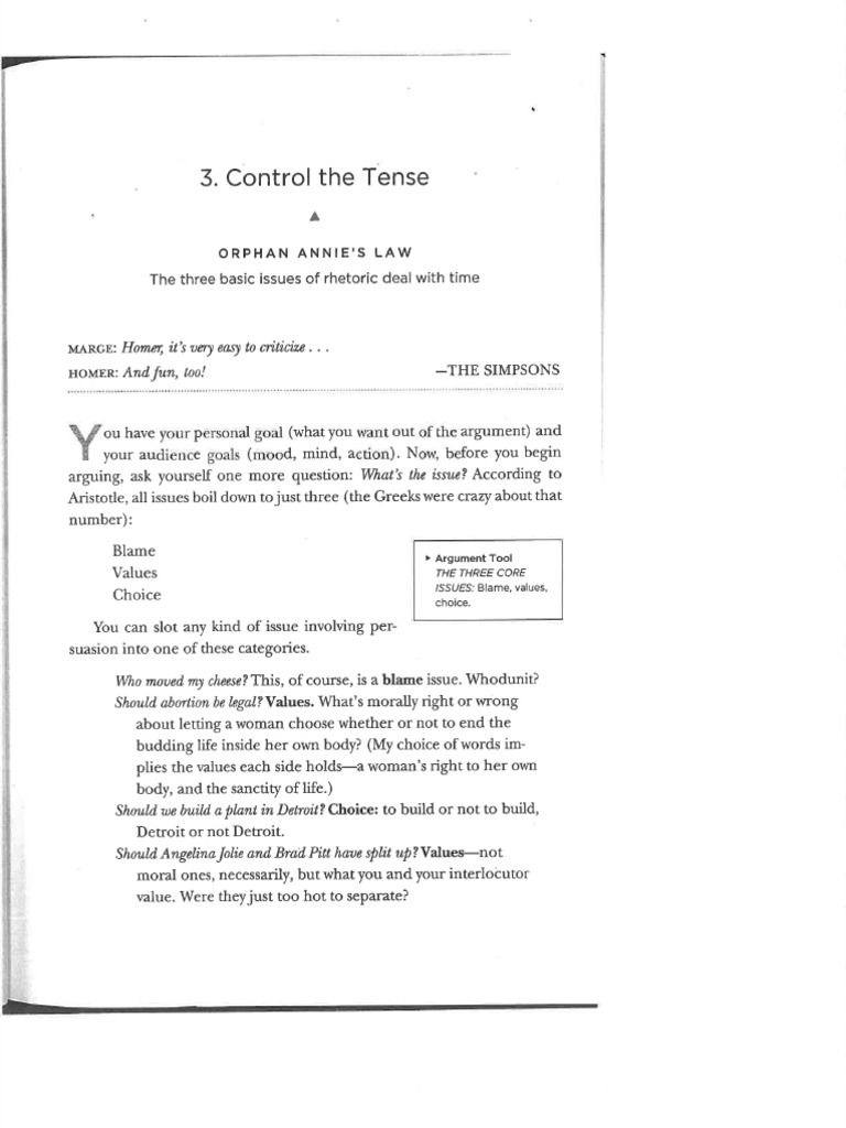 Control Your Tense | PDF