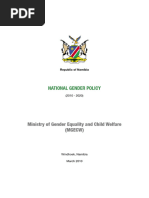 Nigeria National Gender Policy 2021-2026 | PDF | Policy | Gender Equality