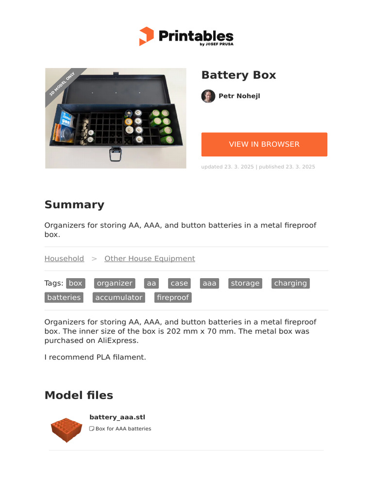 Battery Box | PDF
