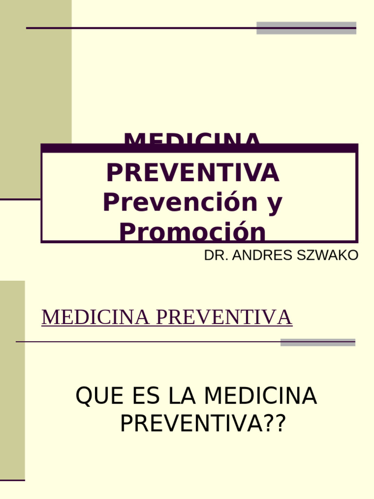 Medicina Preventiva: Estrategias Clave | PDF | Asistencia sanitaria ...
