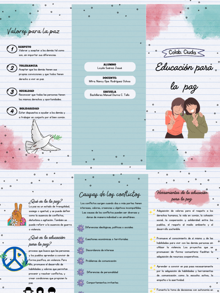 Educación para la Paz en Niños | PDF | Paz | Violencia