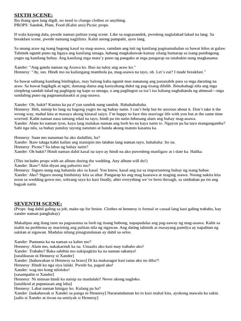 Sixth Scene | PDF