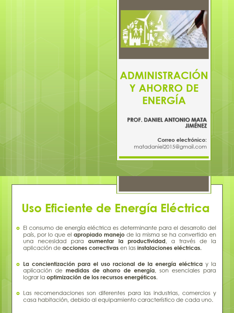 Ahorro y Eficiencia Energética en México | PDF | Uso eficiente de ...