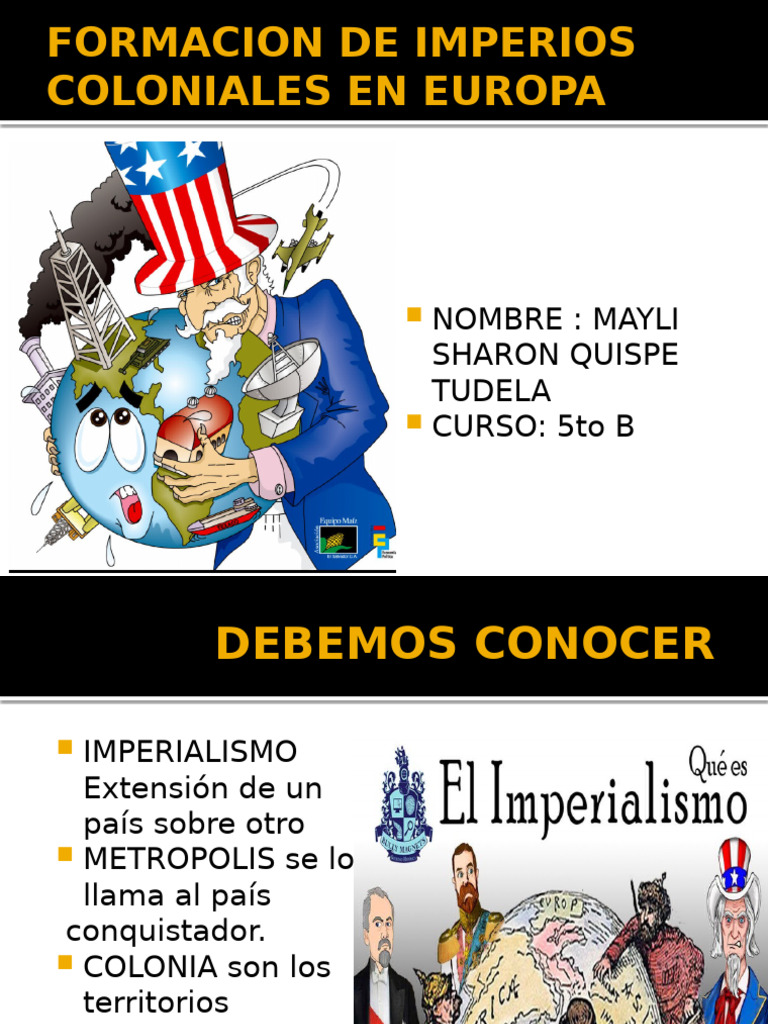Formación de Imperios Coloniales en Europa | PDF | Colonialismo ...