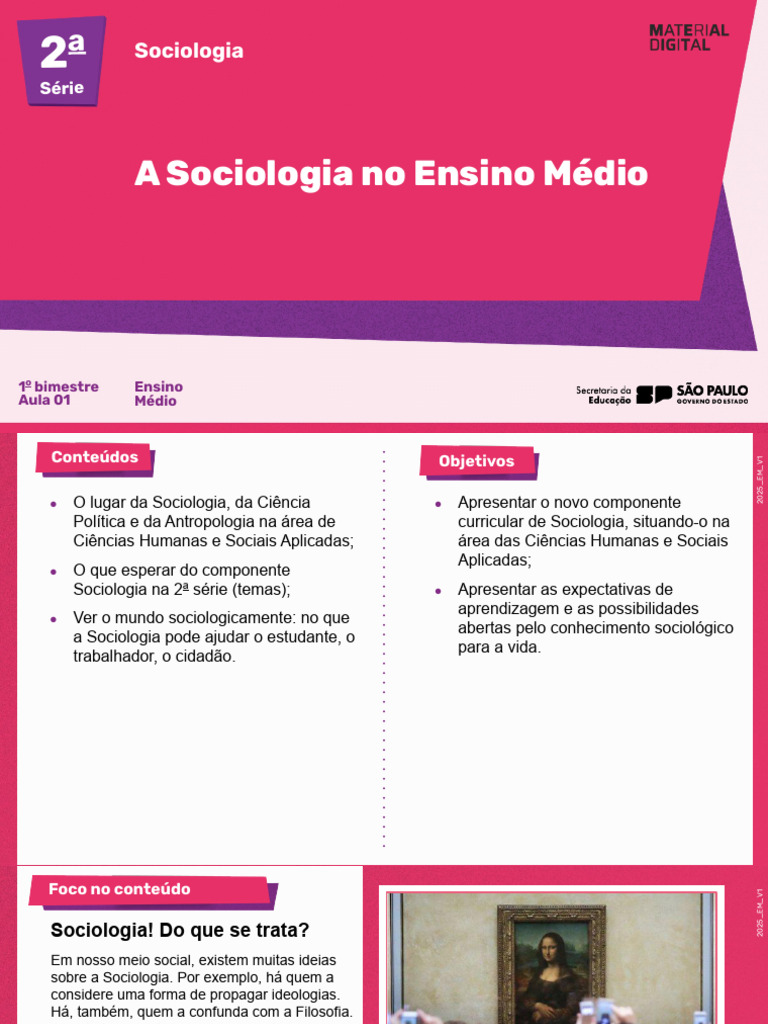 Introdução à Sociologia no Ensino Médio | PDF | Sociologia | Pensamento