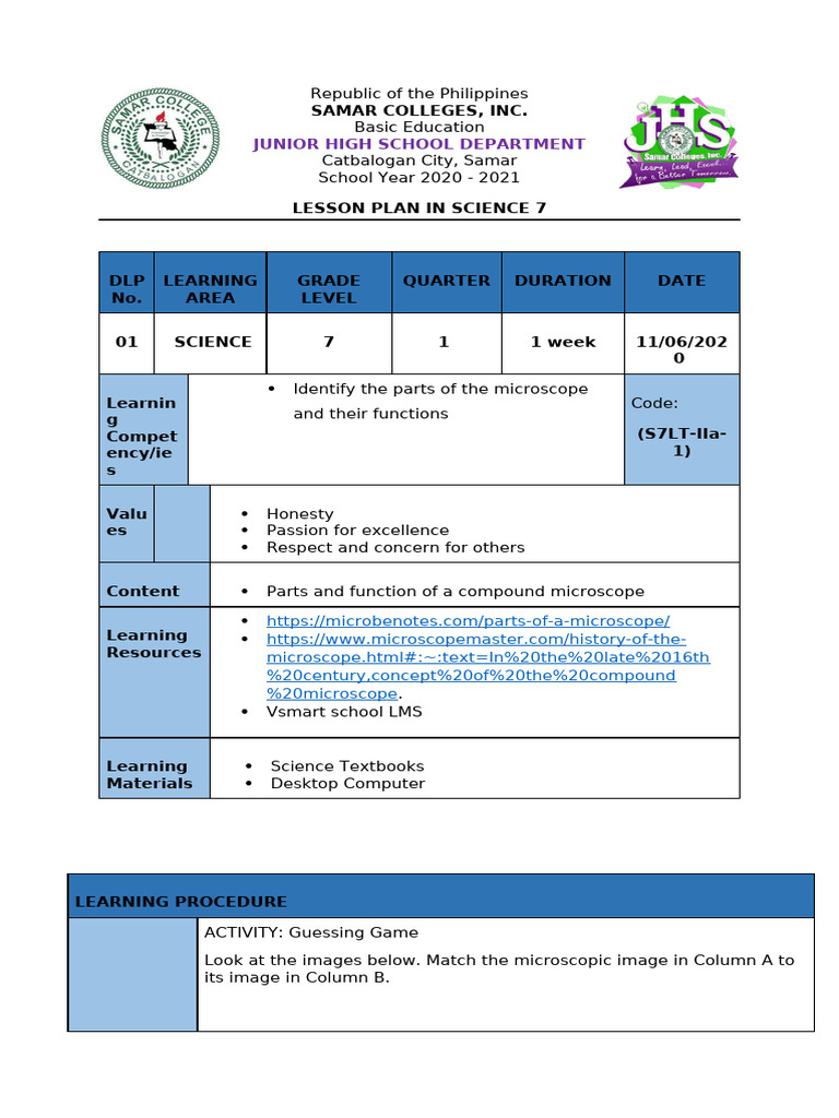Science 7 Week 2 November 9-13, 2020 | PDF | Glass Applications ...