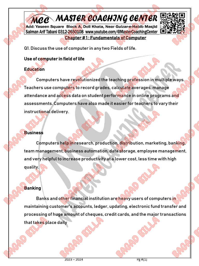Computer Ix All Chaps Notes | PDF | Network Topology | Operating System