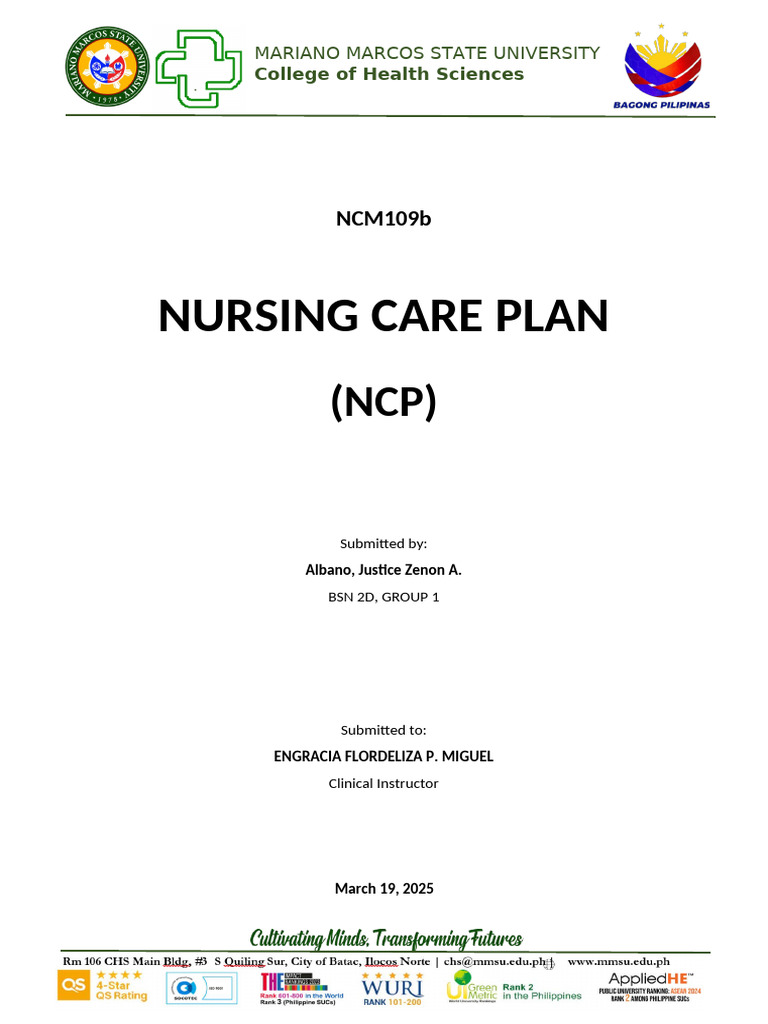 Nursing Care Plan for Open Wounds | PDF | Wound | Nursing