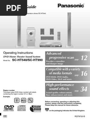 SC-HT540/SC-HT990 Operations Guide | PDF | Electrical Connector