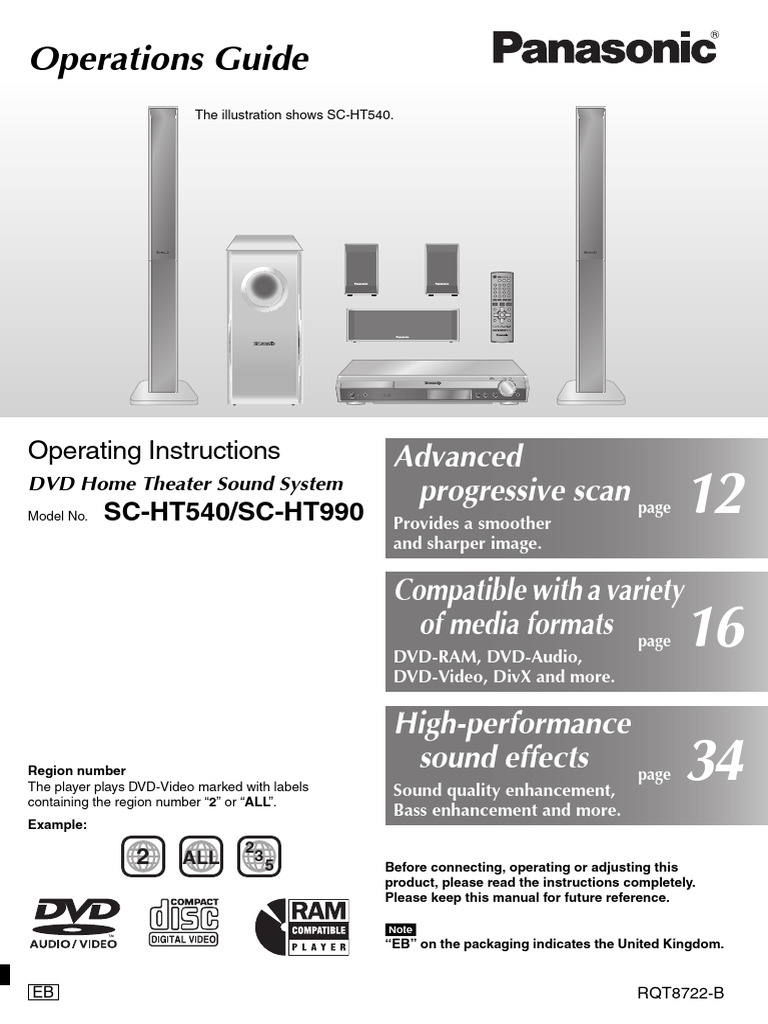 SC-HT540/SC-HT990 Operations Guide | PDF | Electrical Connector