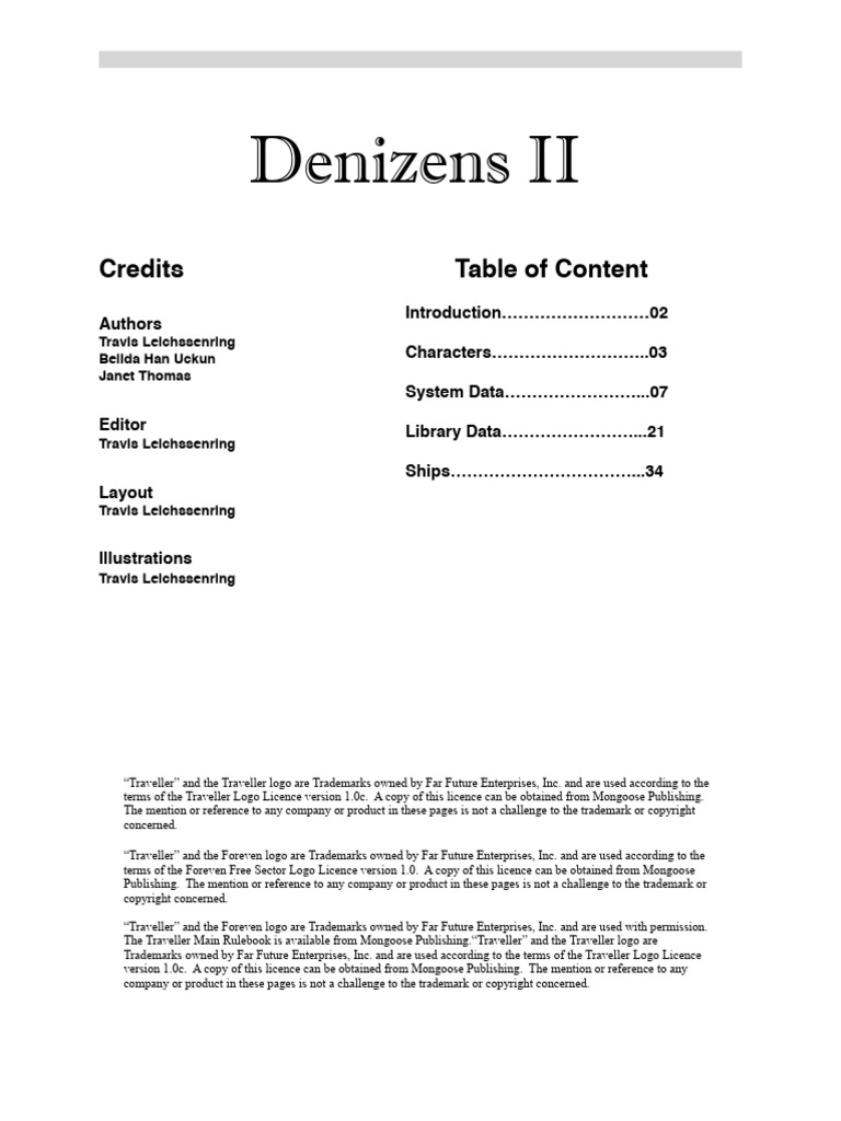 MGT - Denizens 2 - Biaxial System | PDF | Trees | Predation