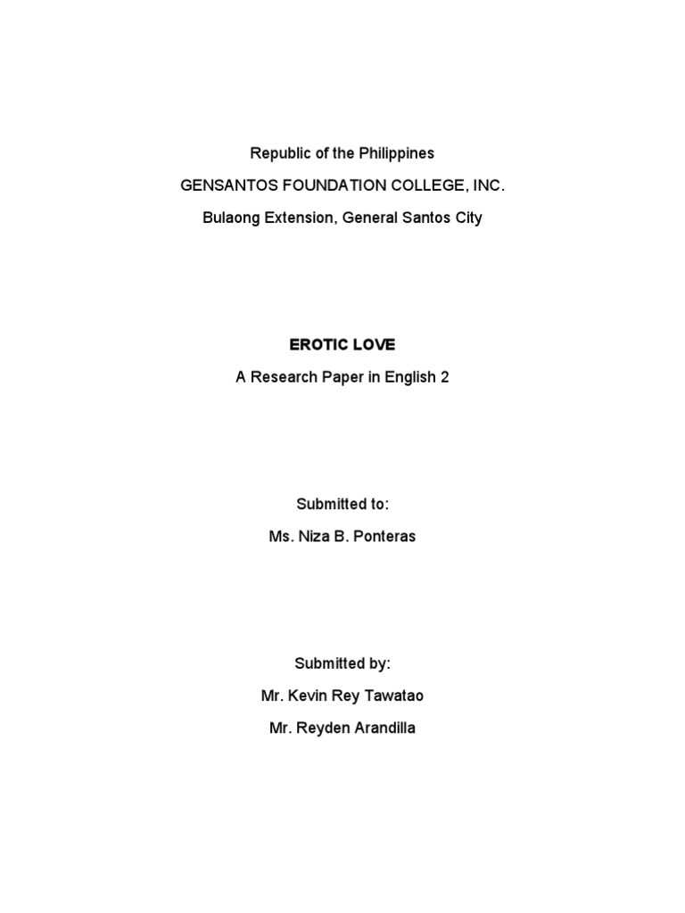 Eros research paper picture