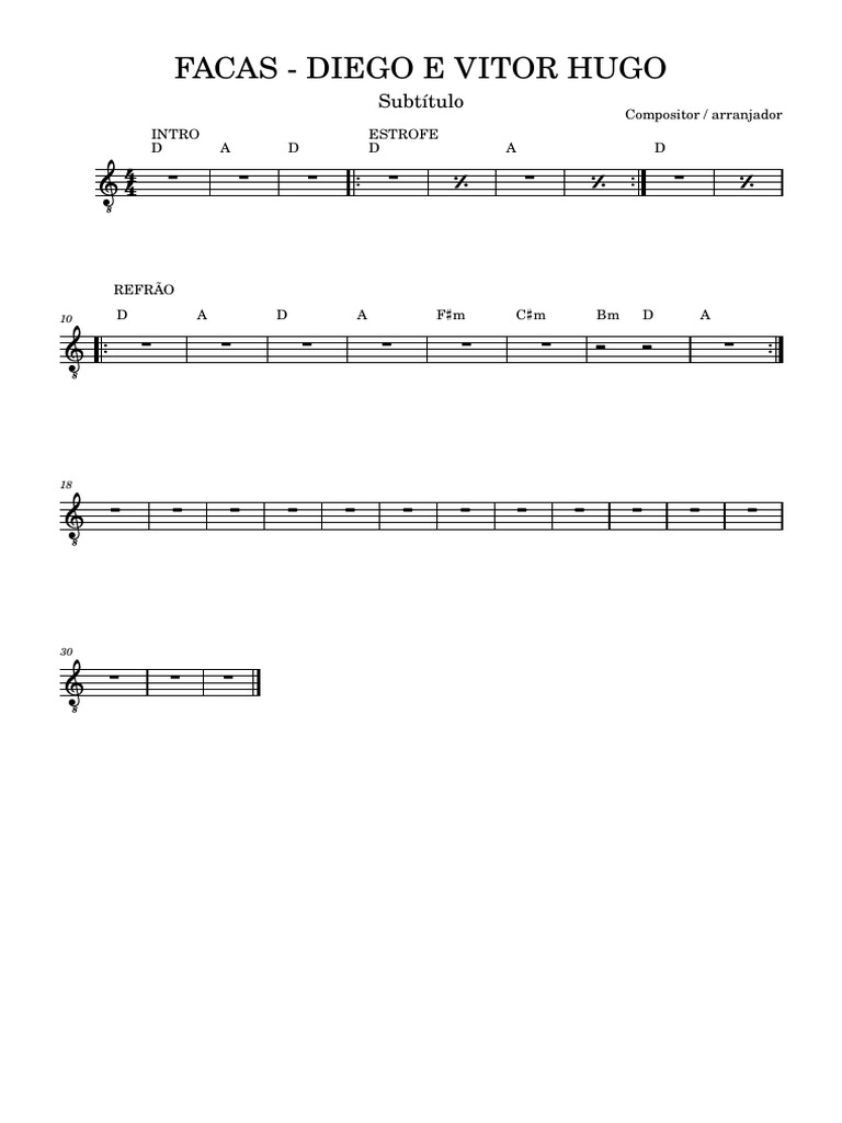 Letra da Música 