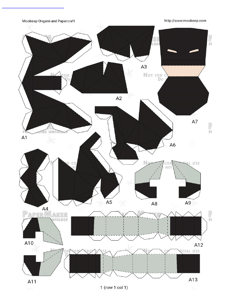 Batman - Papercraft-Maker - Com-1 | PDF