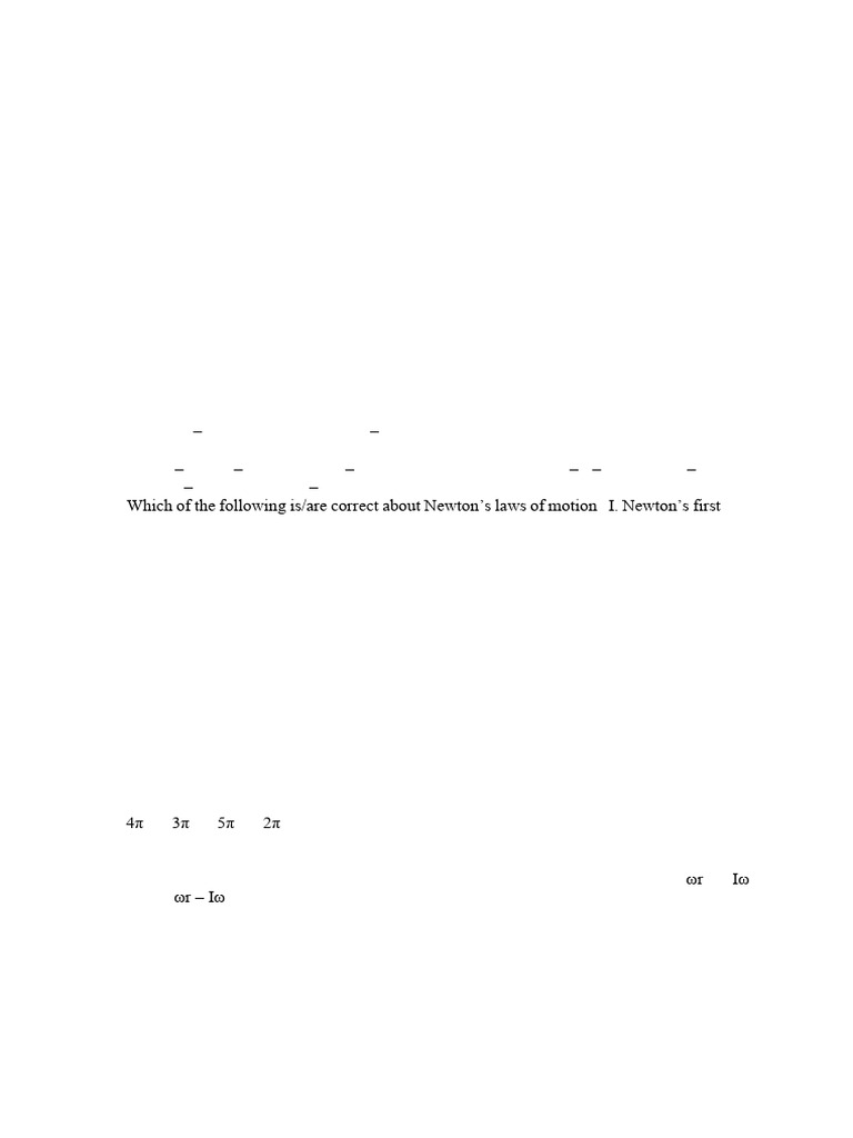 PHY 101 General Assignment II 2024/2025 | PDF | Force | Momentum