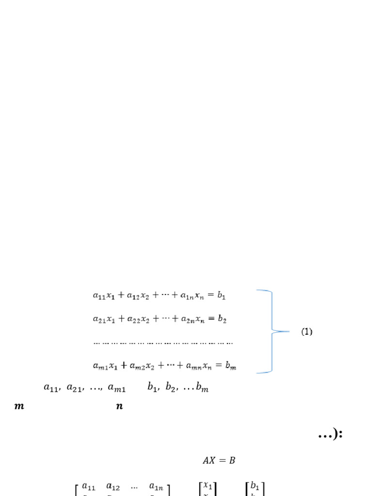Solving Linear Equations with Matrices | PDF | System Of Linear ...