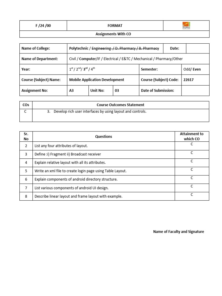 MAD Assignment 3 | PDF