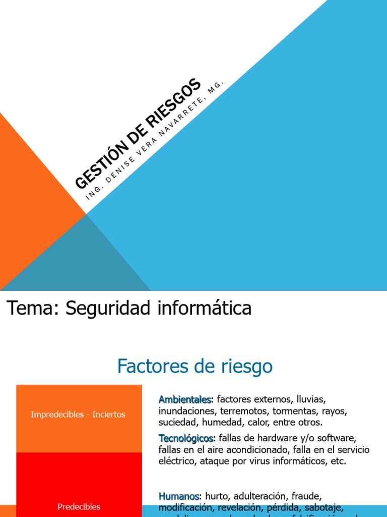 Factores de Riesgo en Seguridad Informática | PDF | Virus de ...