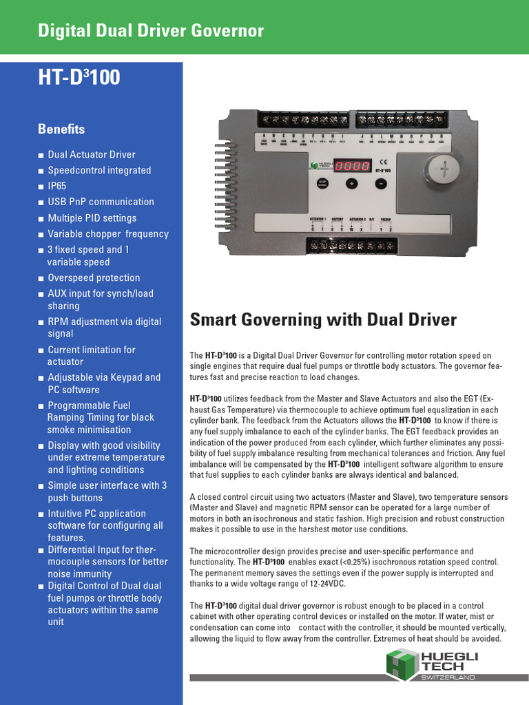 Ht-Dcubic100 DS en 05.2016 V1.0 | PDF | Feedback | Actuator
