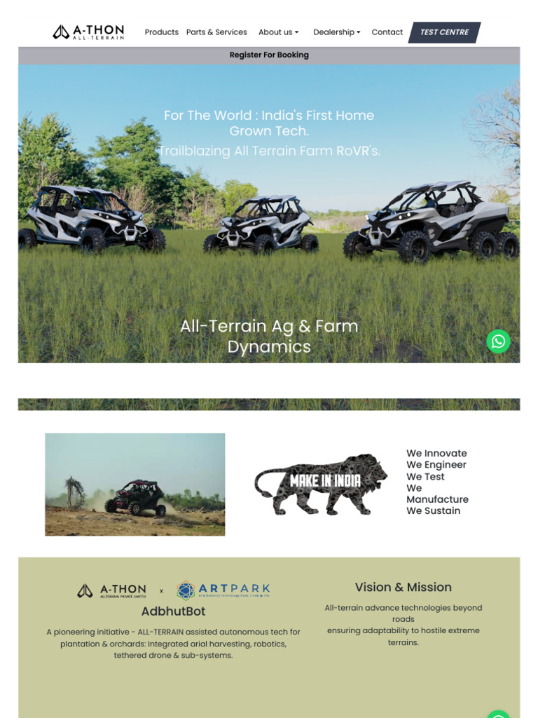 A-THON - India's Farm Utility ROVRs, Off Road Utility Vehicles, UTV ...