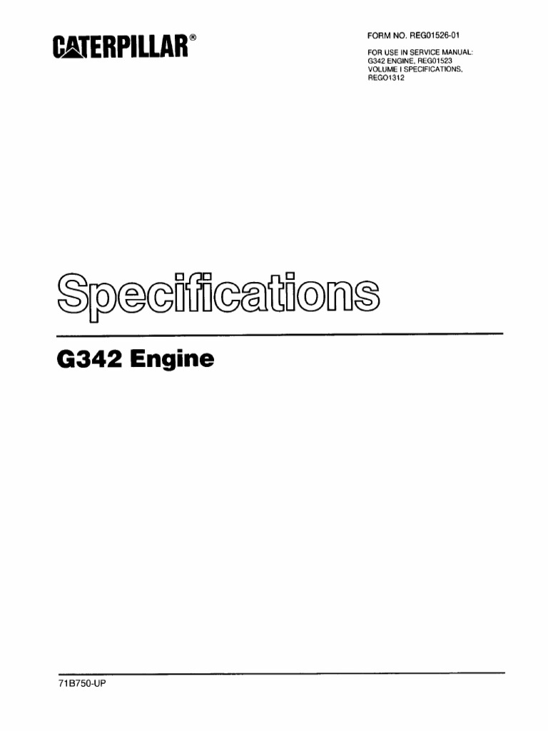 G342 - 71B750-UP - Specifications | PDF
