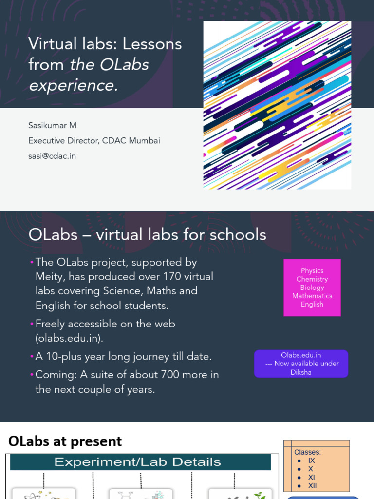 OLabs Virtual Labs: Enhancing Education | PDF | Simulation | Learning