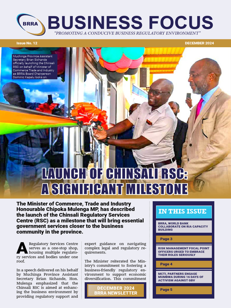 BRRA NEWSLETTER November 2025 Issue No.1 | PDF | Capacity Building ...
