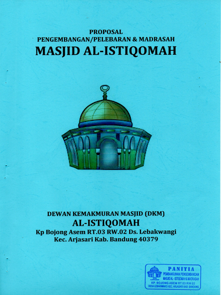 Permohonan Dana Pembangunan Masjid | PDF