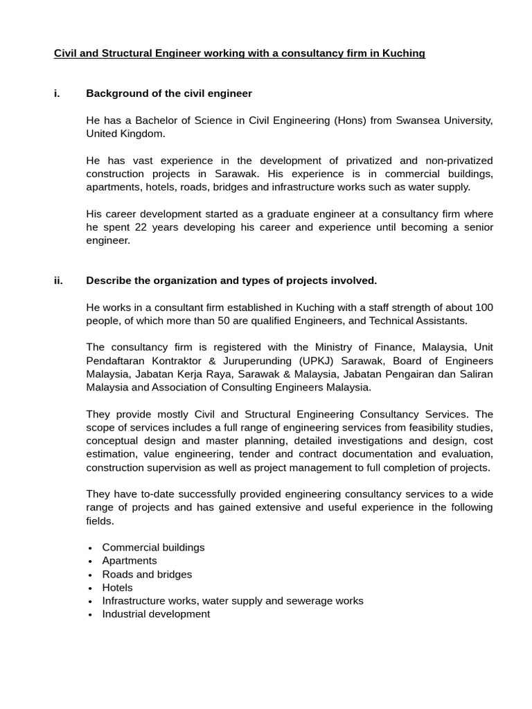 Civil and Structural Engineer Consultant | PDF | Engineering